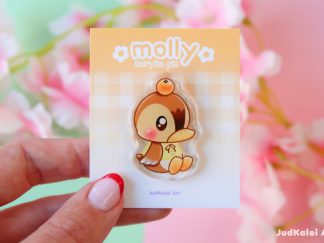 Animal Crossing Pin | Molly with a tangerine